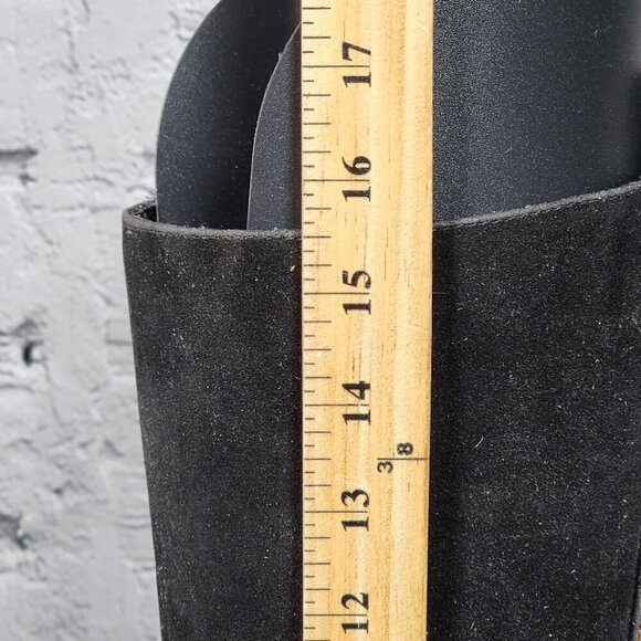 Farm Rio Black Faux Suede Calf Height Full Zip Boots, Women's 8 - Picture 14 of 15